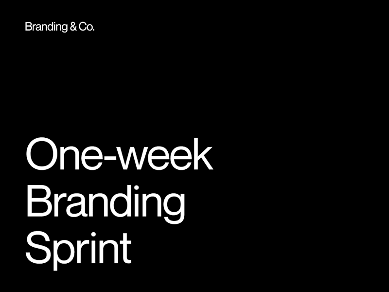 Cover image for One-week Branding Sprint