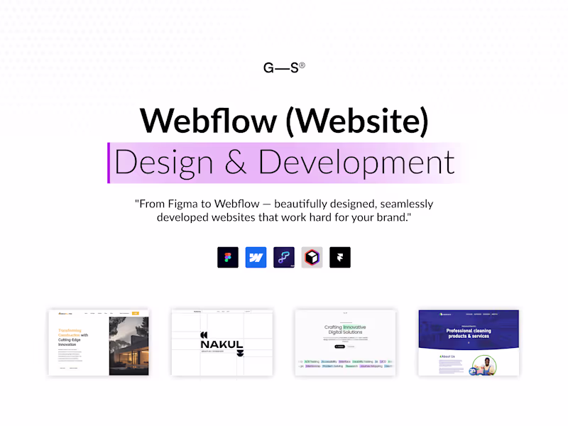 Cover image for Webflow - Website Design & Development