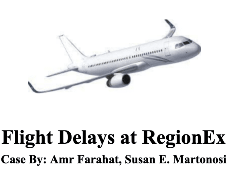 Cover image for Predictive Analytics: Flight Delays at RegionEx 