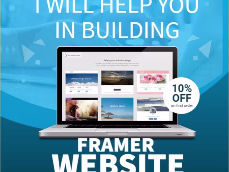 Cover image for I will build framer website, do figma to framer website