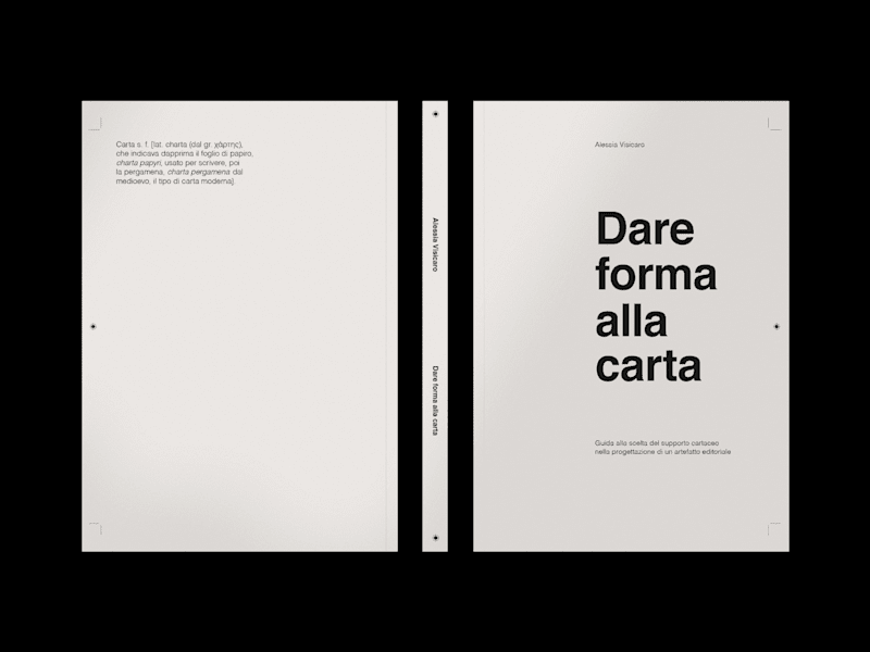 Cover image for Dare forma alla carta