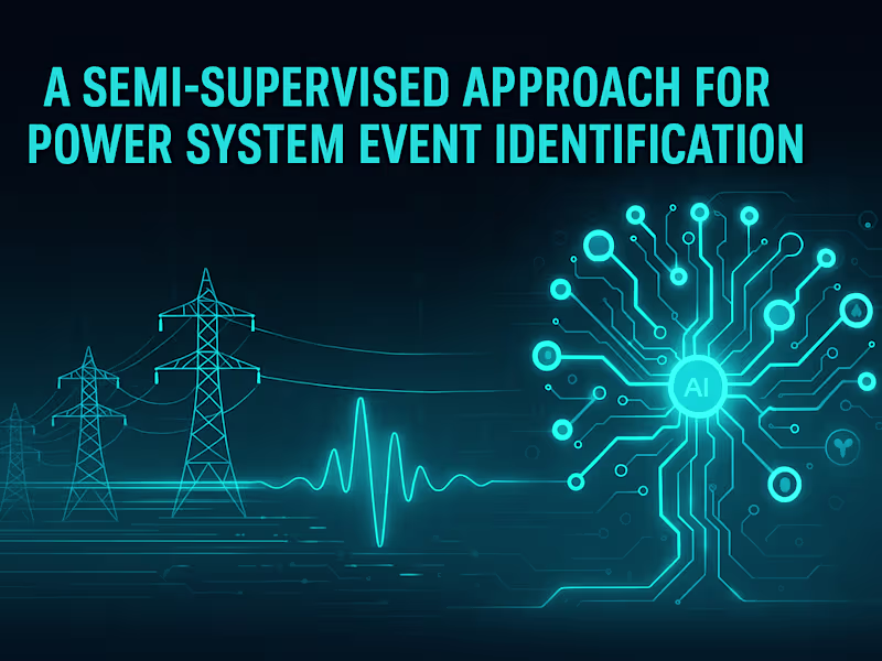 Cover image for Semi-Supervised Event Identification in Electric Power Systems