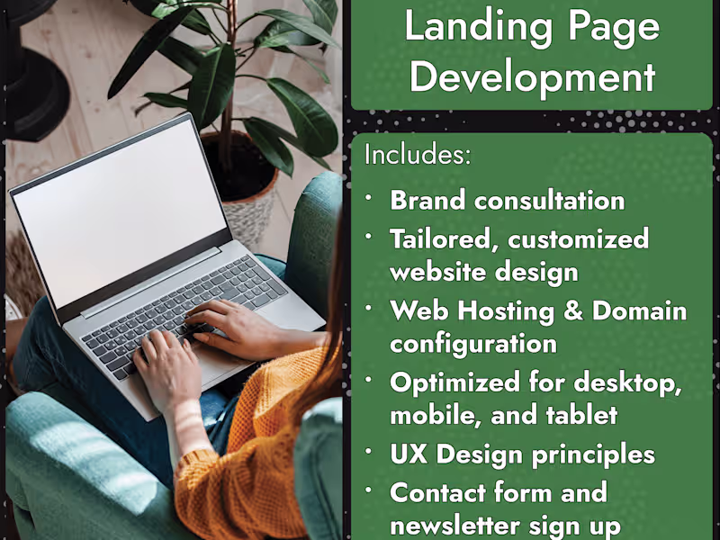 Cover image for Stunning Landing Page to Begin Establishing Your Online Presence