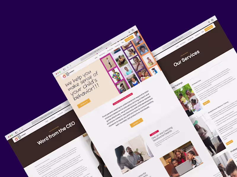 Cover image for Kids Development Hub Website Design & Development