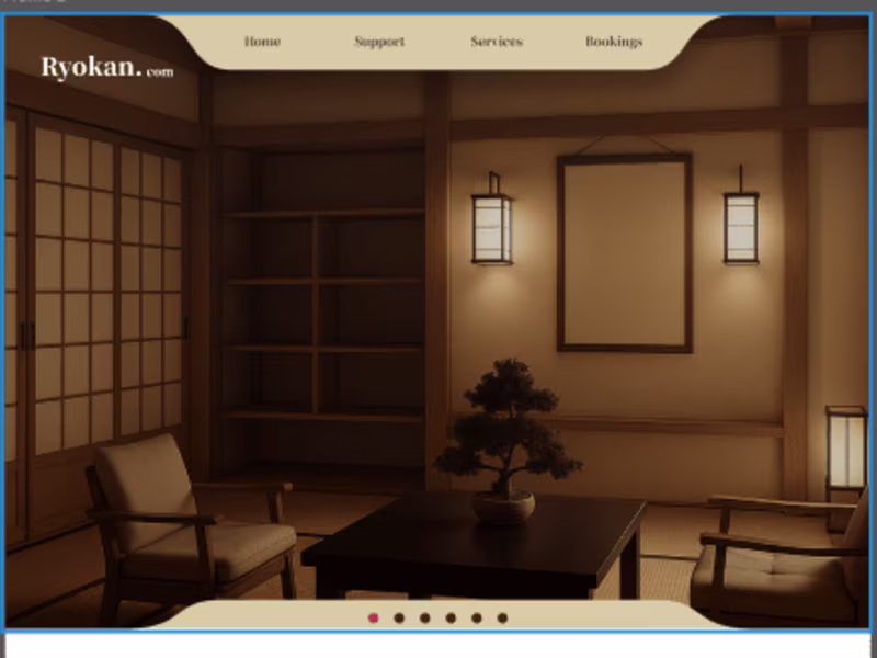 Cover image for Ryokan Website Landing Page