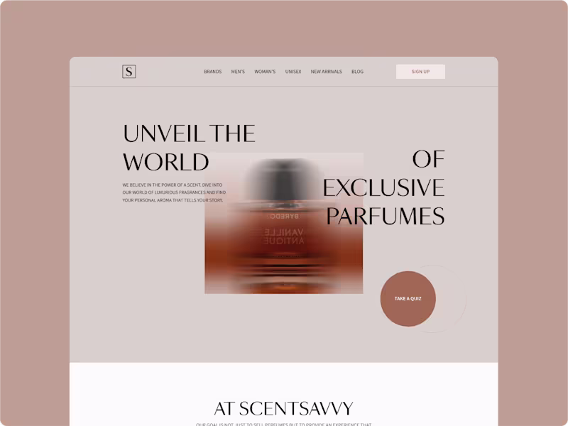 Cover image for A Luxurious E-Commerce Experience for Perfume Lovers 