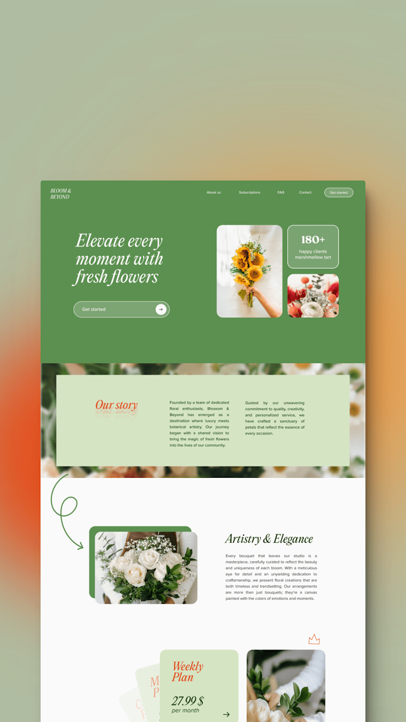 Cover image for Website Design for Floral Delivery Service