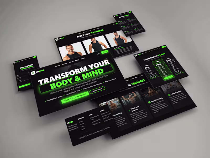 Cover image for Fitness Coaching & Training Website – Designed with Lovable ...
