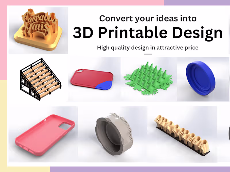 Cover image for Custom 3D Printing Design Services