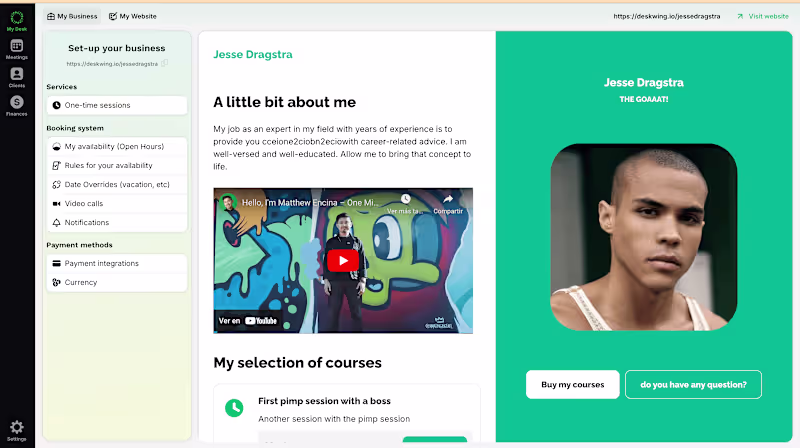 Cover image for LandingPage builder SAAS for tutoring