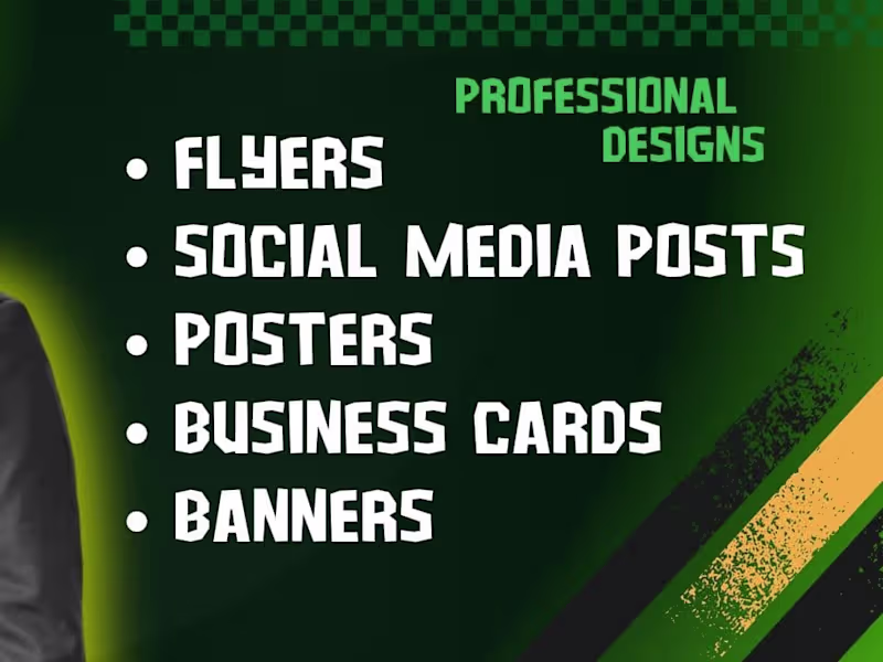 Cover image for professional flyers posters and social media posters