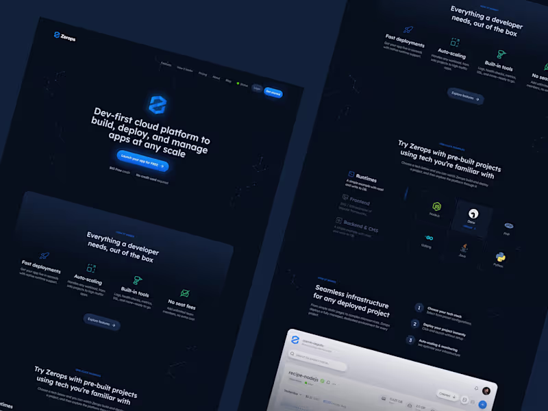 Cover image for Zerops Landing Page