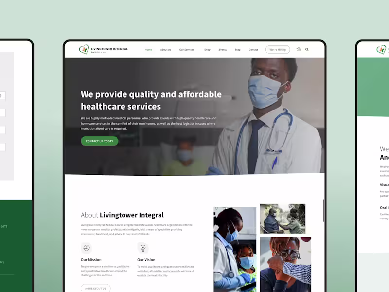 Cover image for Integrated Healthcare Medical Services & Store Website.