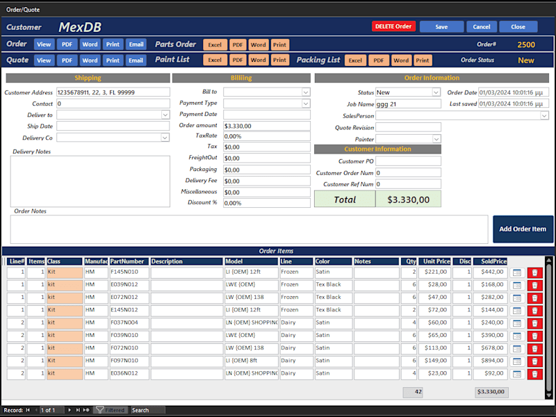 Cover image for Ms Access database development