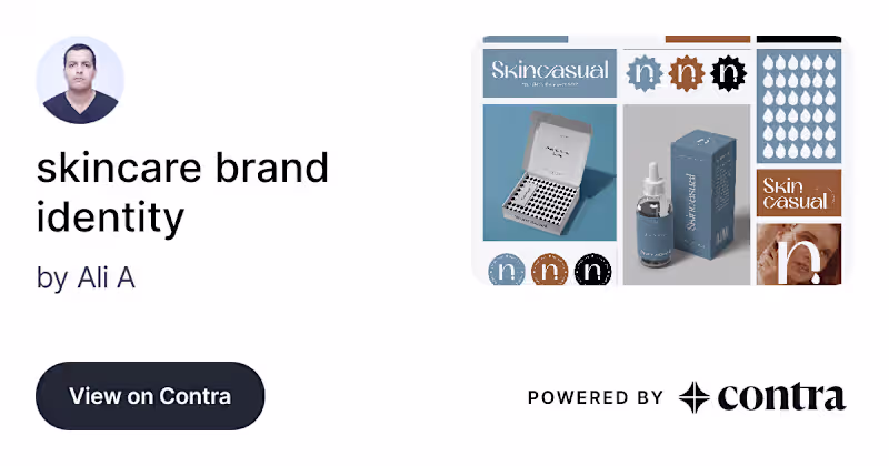 Cover image for My first skinecare brand indentity.