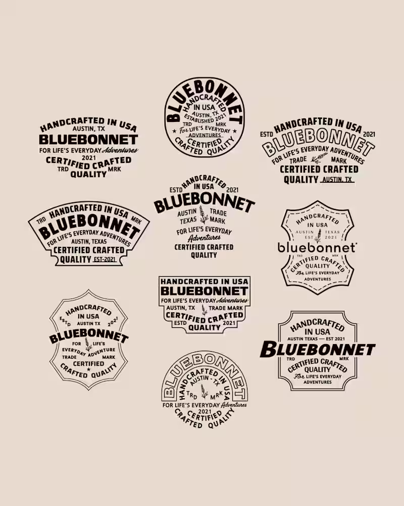 Cover image for Bluebonnet Badge Design