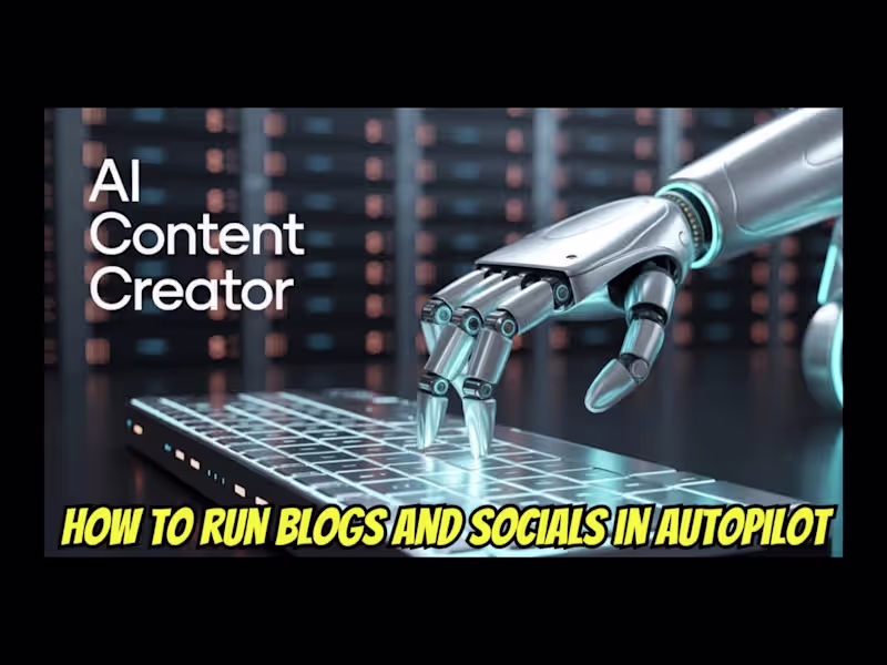 Cover image for Automated AI Content creation for Multi-Platform Publishing