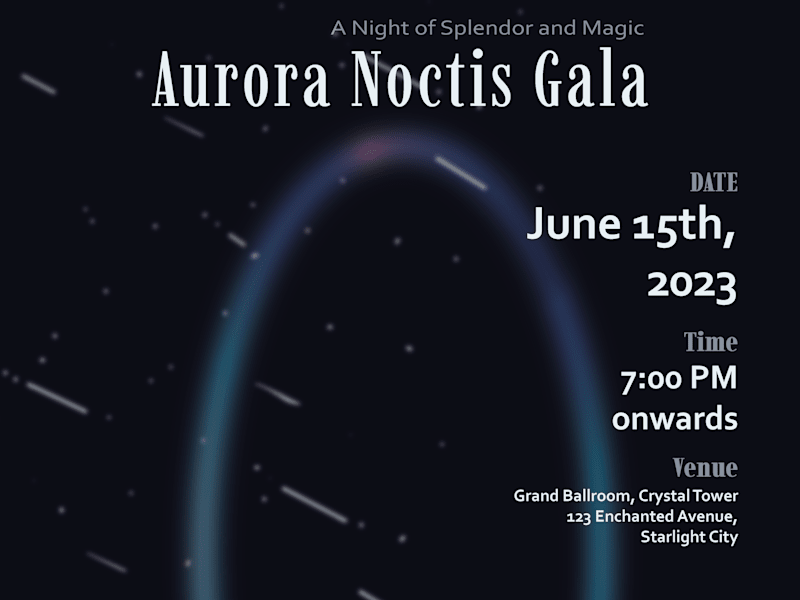 Cover image for poster for a gala