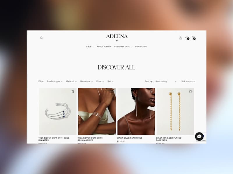 Cover image for 
      Adeena Jewelry | Store made in Shopify 
