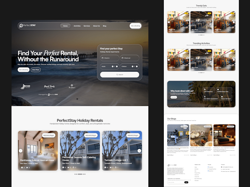Cover image for Hotel Rental Website