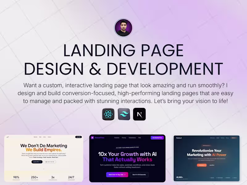 Cover image for High-Converting Landing Page Design & Development