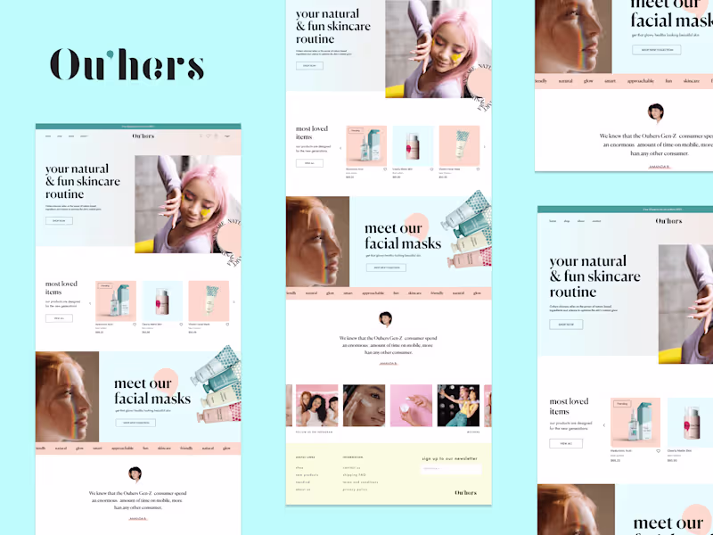 Cover image for Ouhers - Web design eCommerce