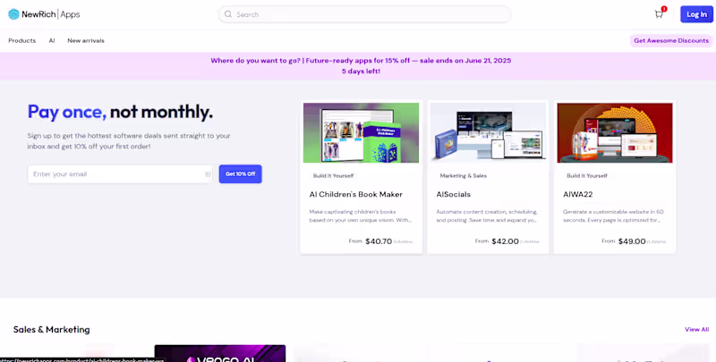 Cover image for Development of NewrichApps Online Marketplace