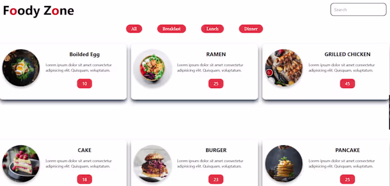 Cover image for Foody Zone |React |Tailwind