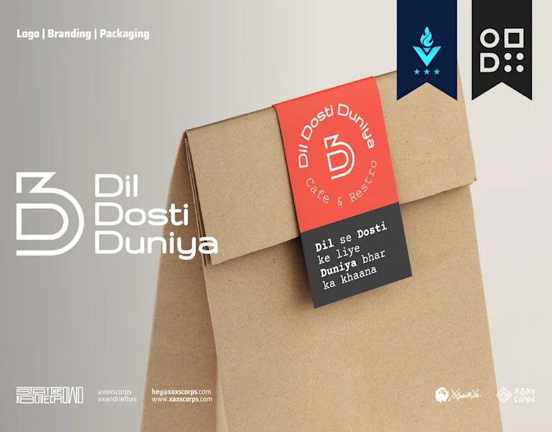 Cover image for D3 Restro Cafe - Logo Branding & Packaging Design