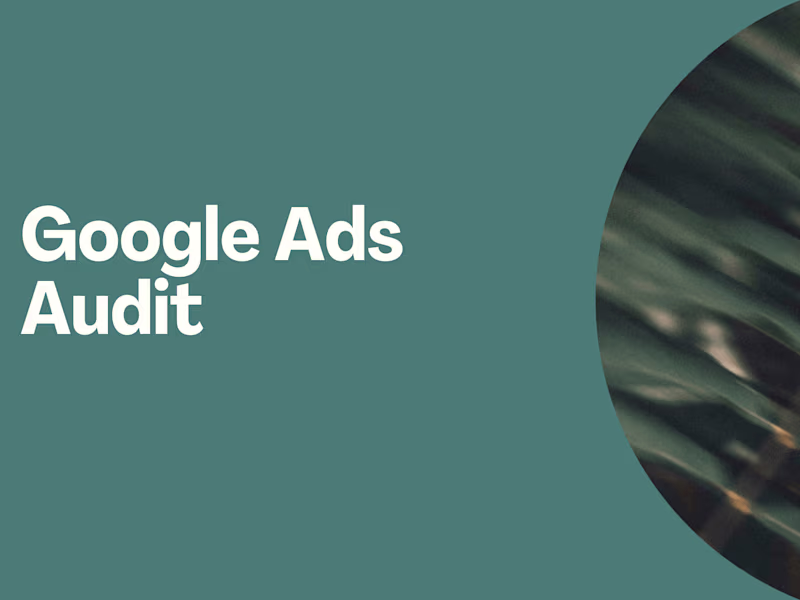Cover image for Google Ads Account Audit