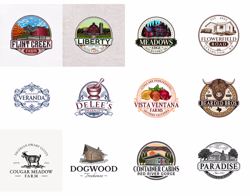 Cover image for Vintage Hand Drawn Emblem Collection Vol.1 :: Behance