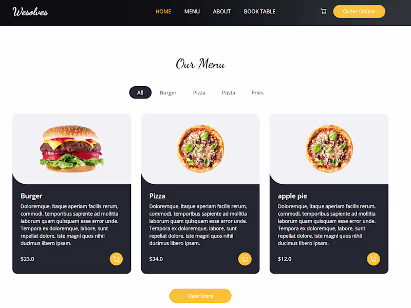 Cover image for Restaurant Web-App