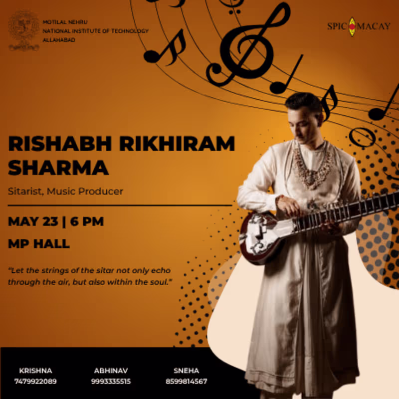 Cover image for Sitar Performance at college event