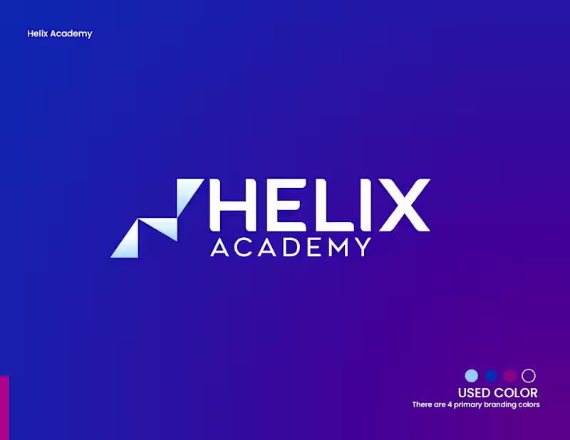 Cover image for Helix Academy Logo Design | Advanced Tech H Logo Design