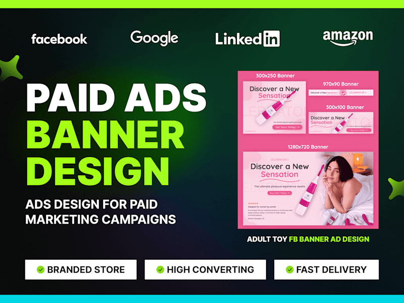 Cover image for Facebook banner Ads Design for paid marketing 