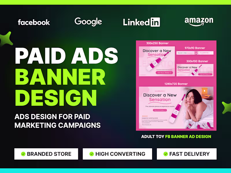 Cover image for Facebook banner Ads Design for paid marketing 