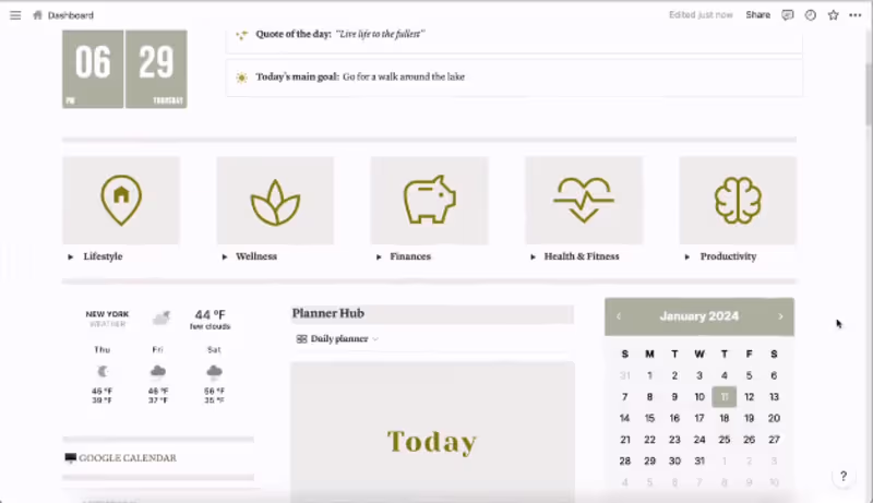 Cover image for Revamp Notion Dashboard for Lifestyle Coach