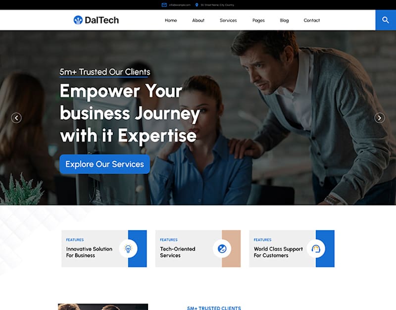 Cover image for IT COMPANY WEB UI DESIGN