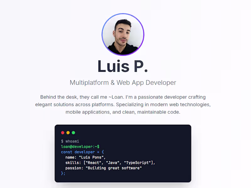Cover image for Codedbyloan.com (http://Codedbyloan.com) is my personal port...