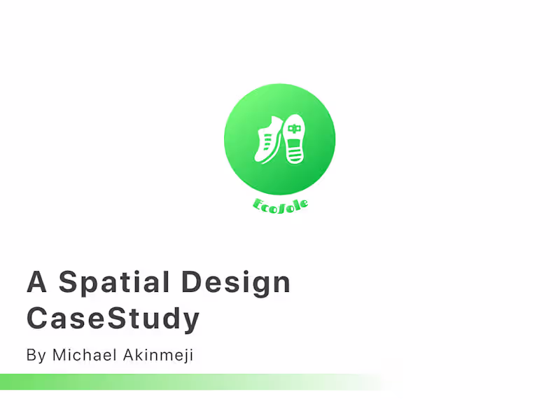 Cover image for Ecosole - Spatial Design Case study on Behance