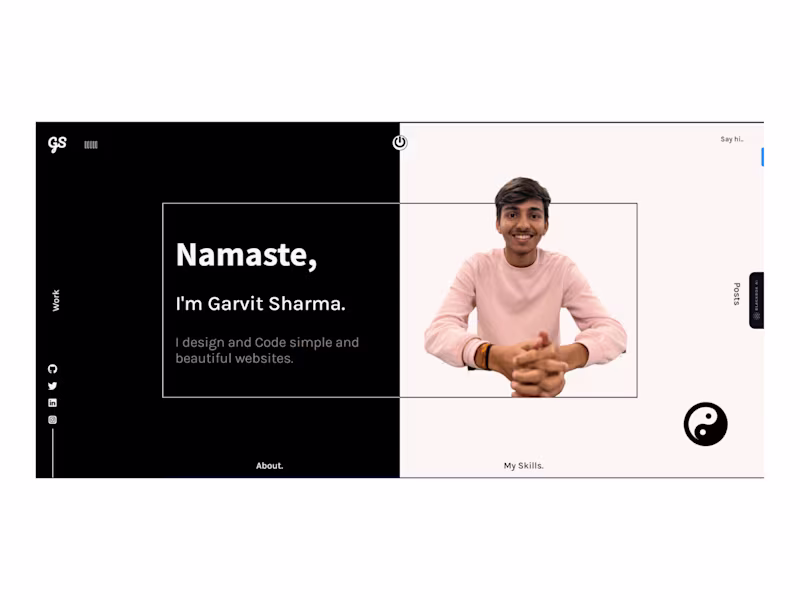Cover image for Portfolio Website- GarvitSharma.me