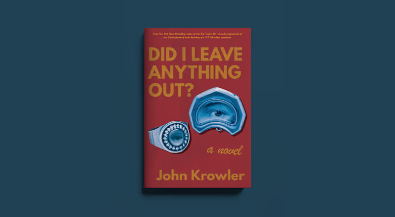 Cover image for Did I Leave Anything Out | Book Cover Design