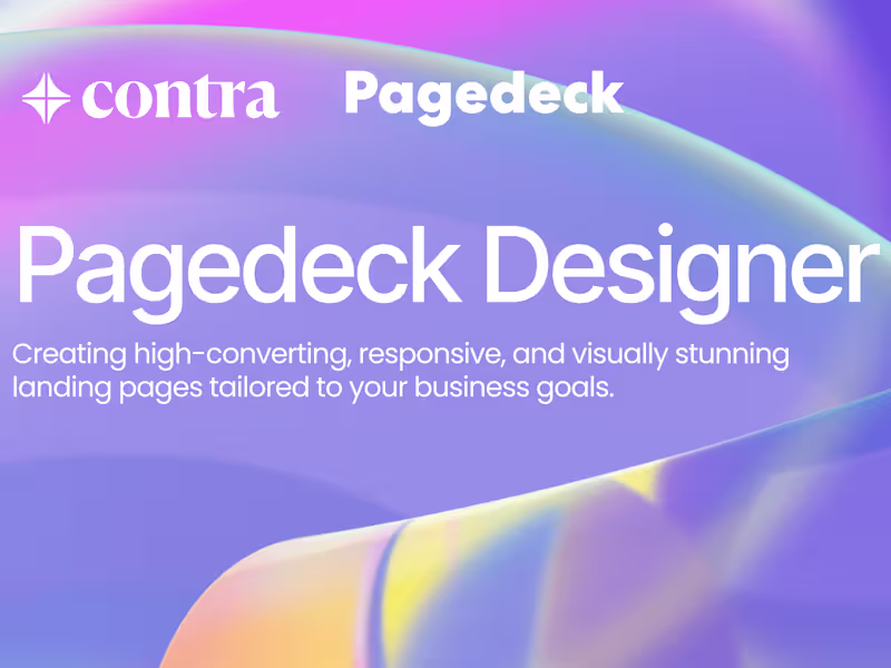 Cover image for Landing Page Design || Pagedeck Builder 