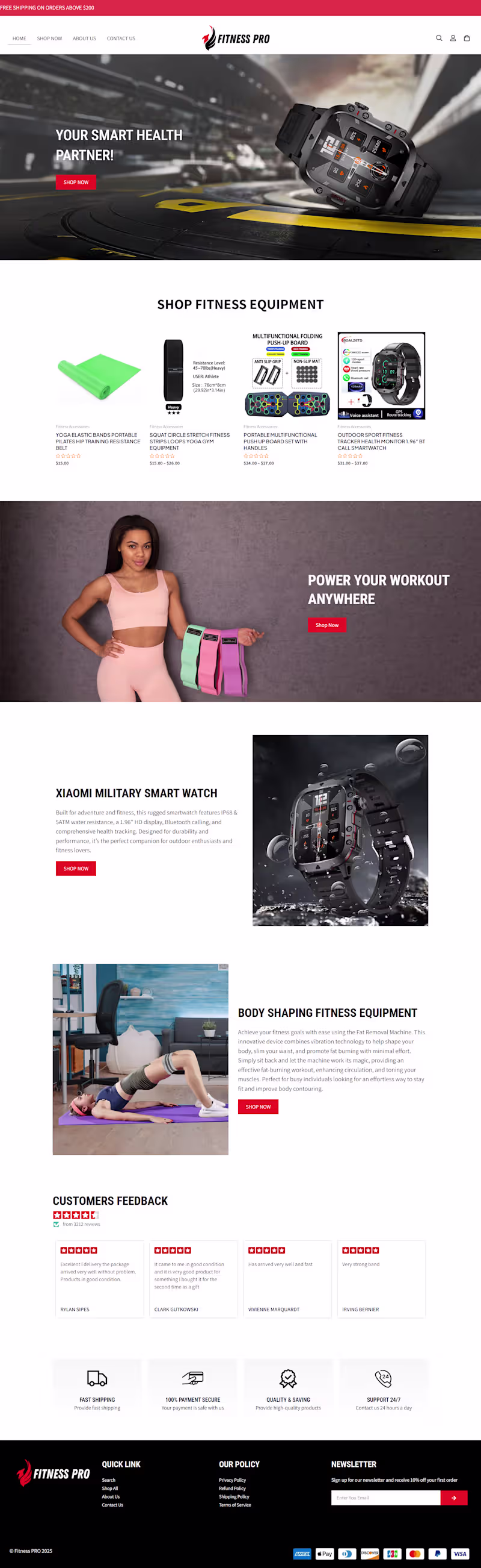 Cover image for Fitness website Simple web