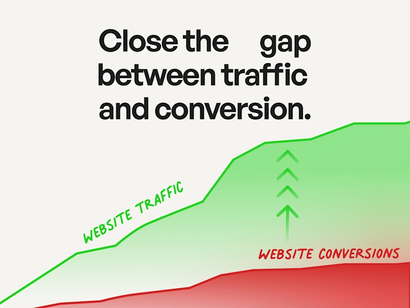 Cover image for Close the gap between traffic and conversion.