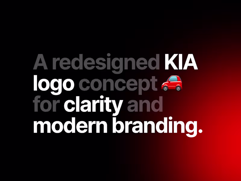Cover image for KIA Logo Redesign for Clarity and Recognition