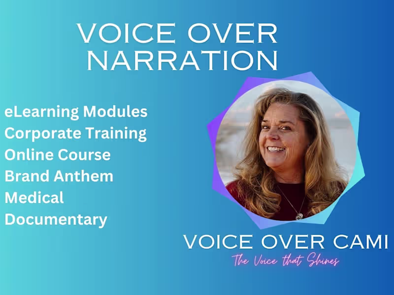 Cover image for I will be your American English Female Voiceover Artist