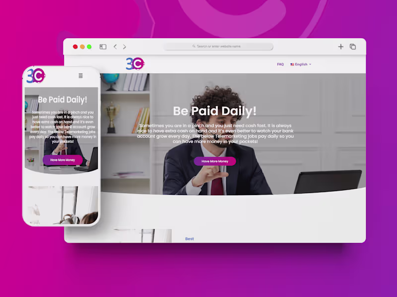 Cover image for Modern, Responsive Landing Page Design for Your Business
