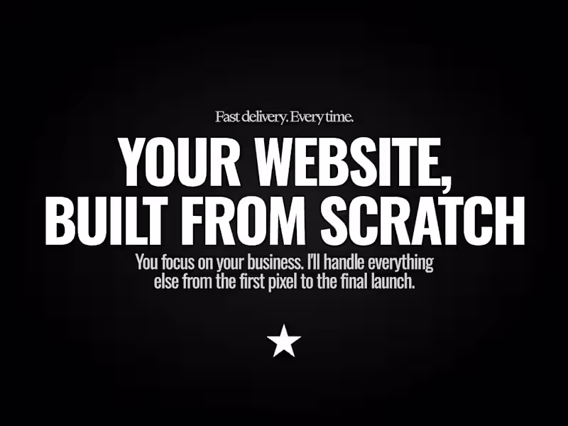 Cover image for Your Website, Built From Scratch