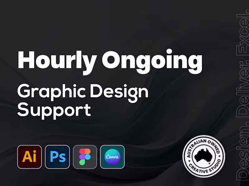Cover image for Hourly Ongoing Graphic Design Support